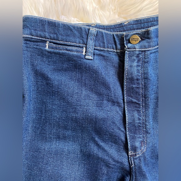 Vintage Wrangler Ultra High Waist Wide Leg Jeans | Soft & Comfortable~ Size 12 - Picture 10 of 13